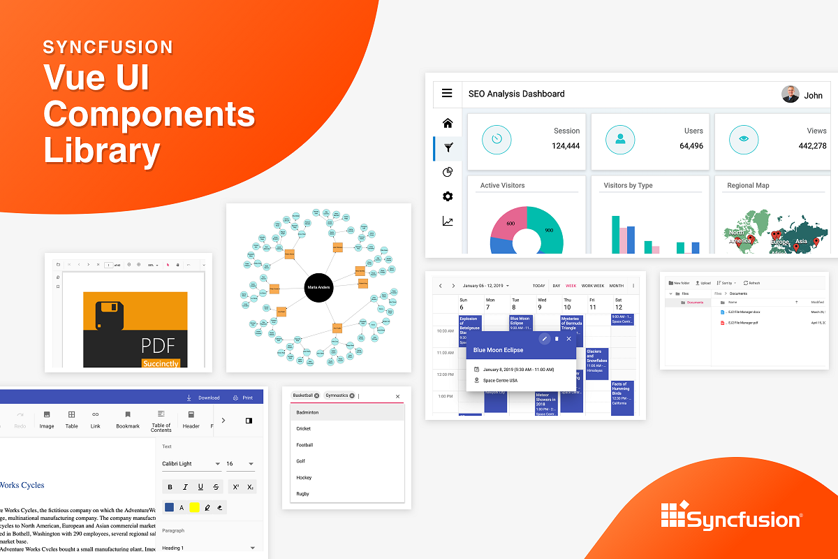 Syncfusion Vue UI Components Library