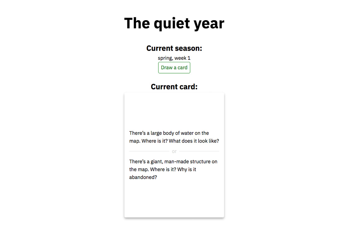 The Quiet Year
