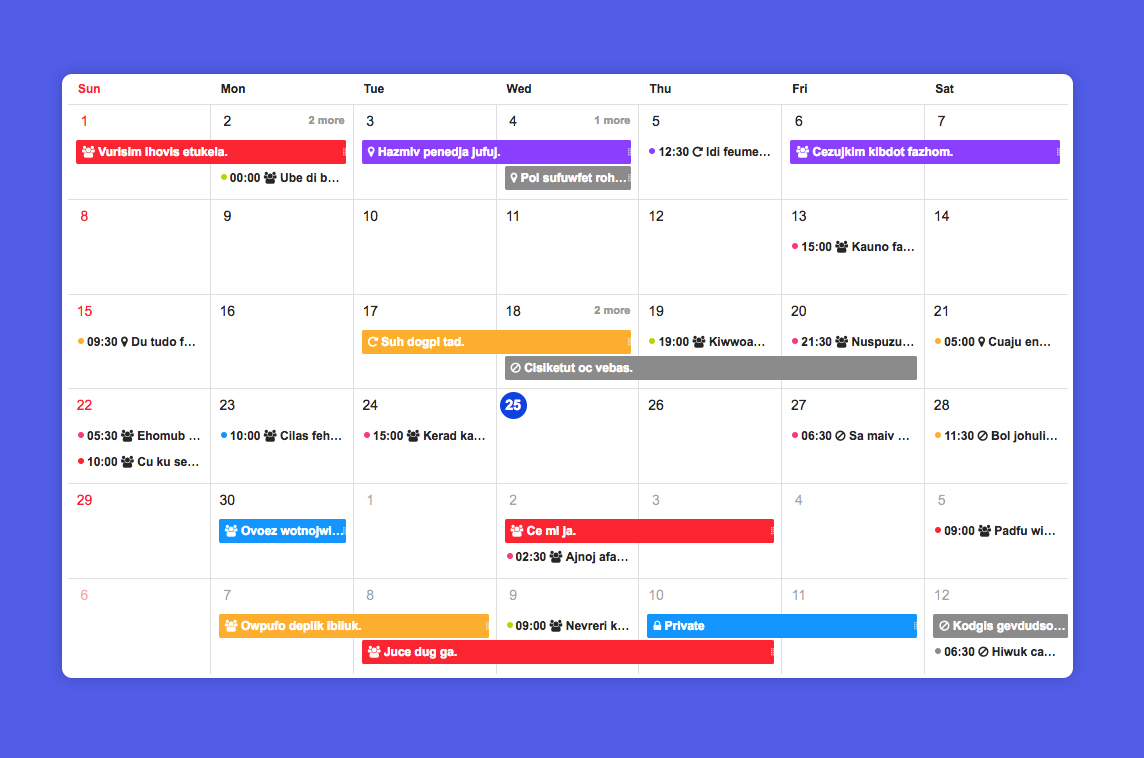 Toast UI Vue Calendar