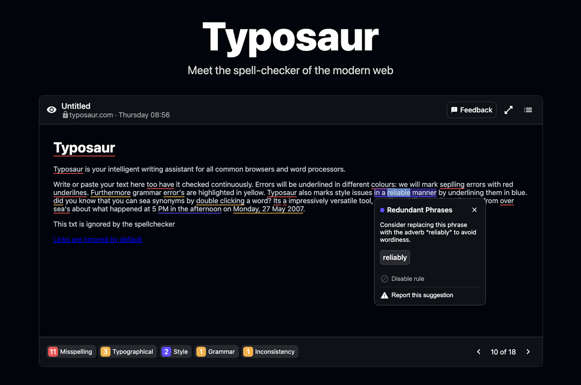 Typosaur