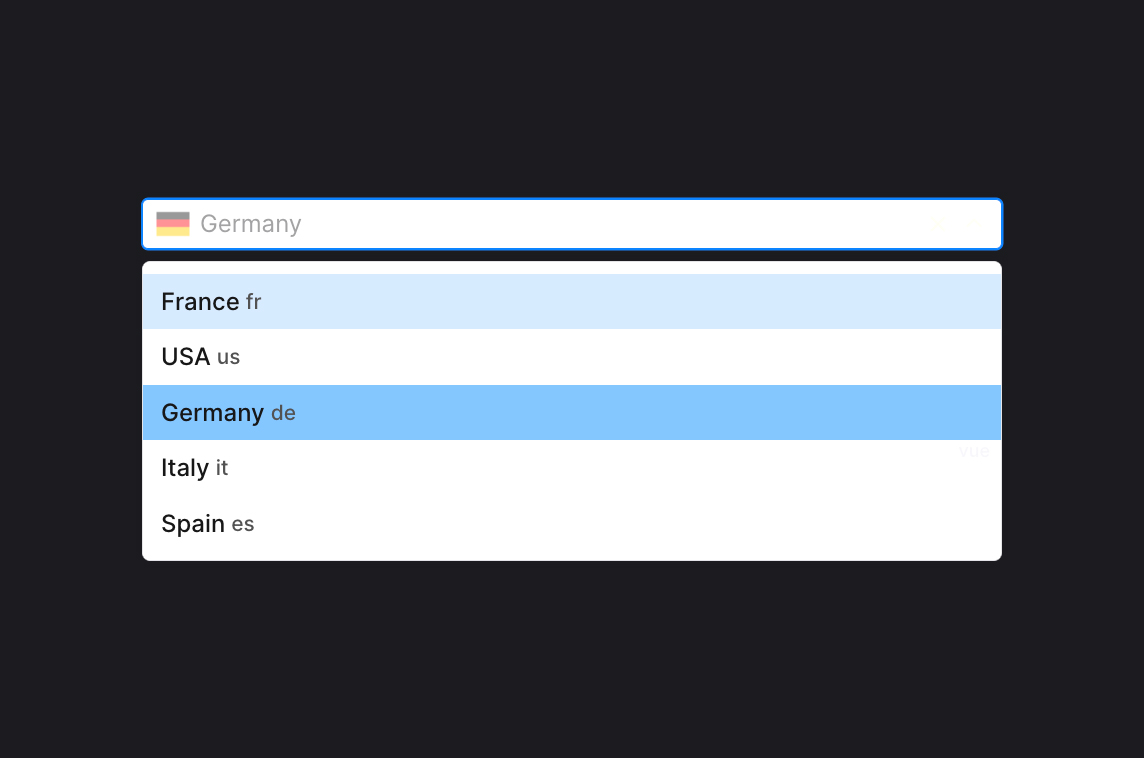 Vue 3 Select Component