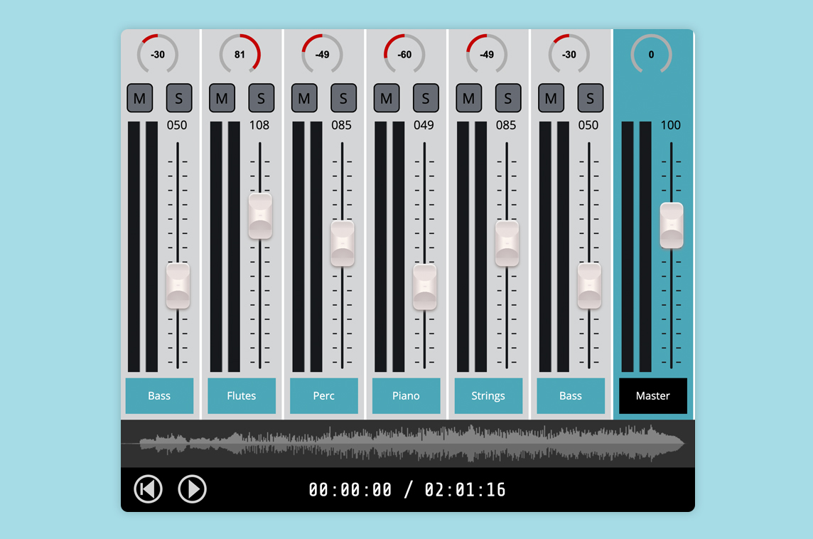 Vue Audio Mixer