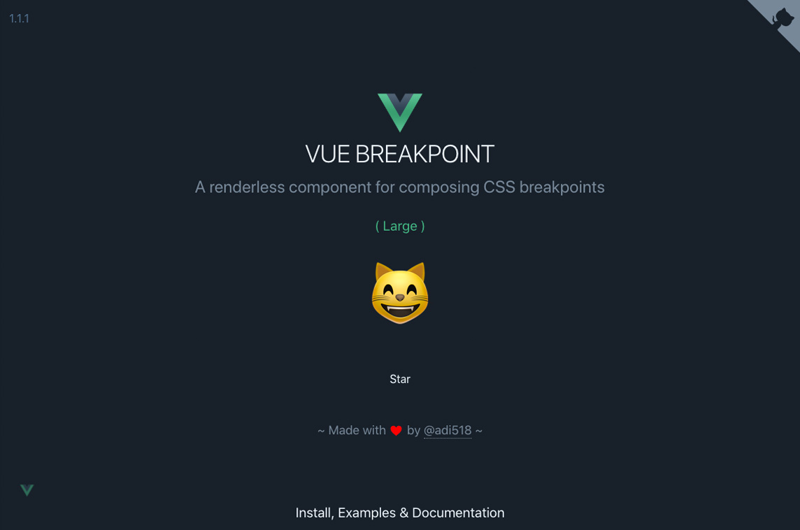 Vue Breakpoint Component
