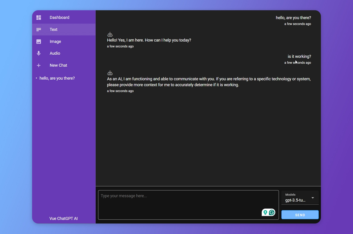 Vue ChatGPT AI