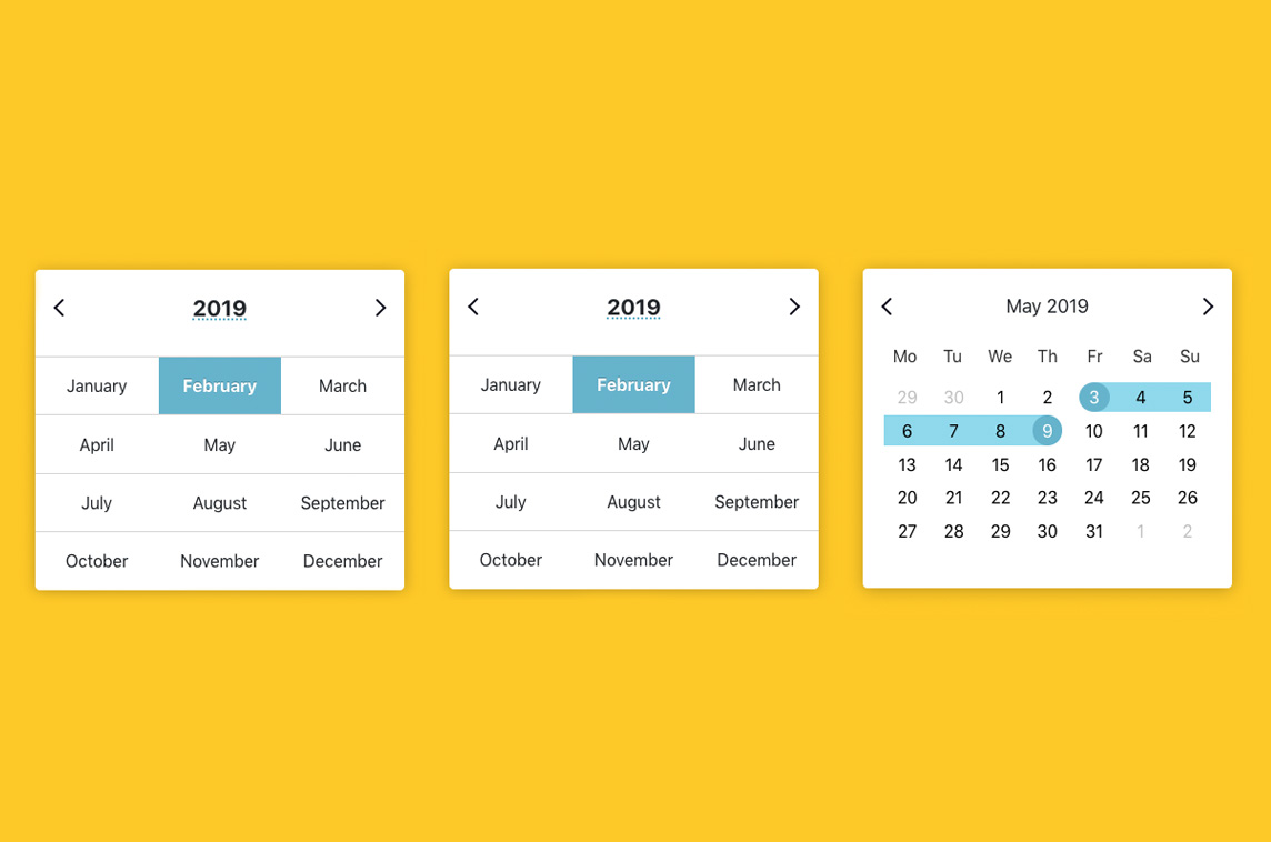 Vue Functional Calendar