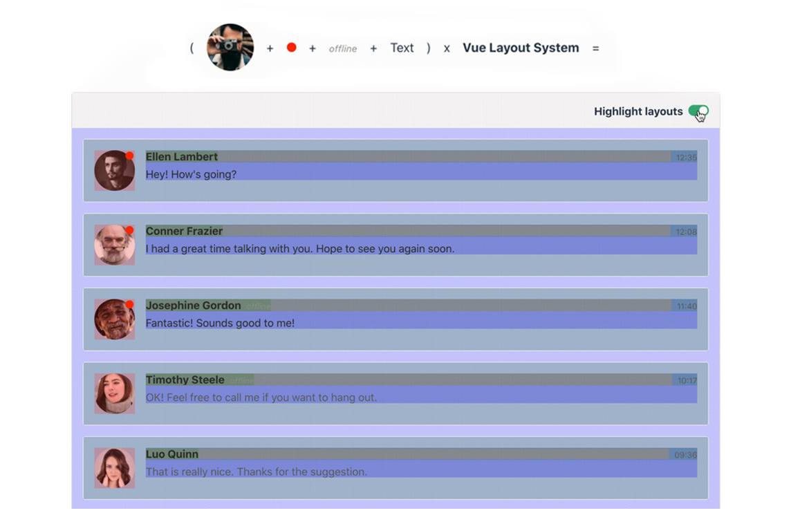 Vue Layout System