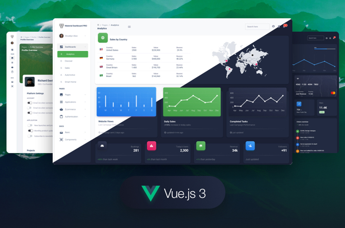 Vue Material Dashboard 2