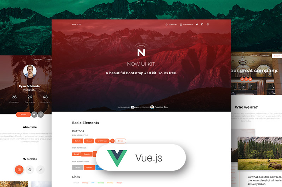 Vue Now UI Kit