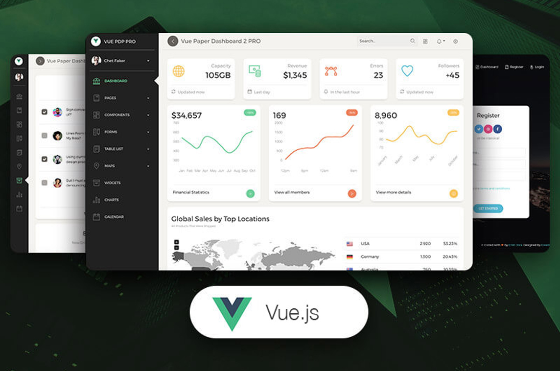 Vue Paper Dashboard 2 PRO