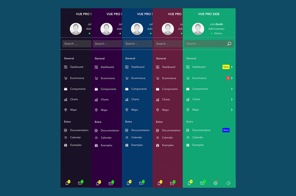 Vue Pro Sidebar