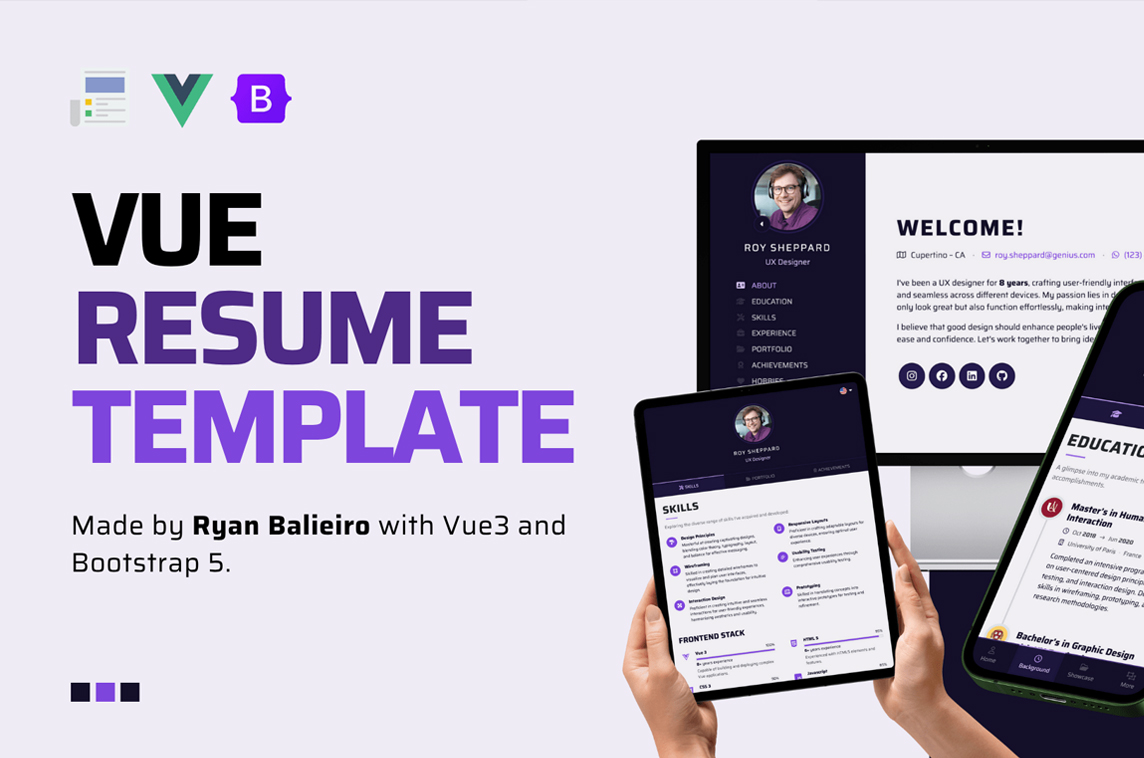 Vue Resume Template
