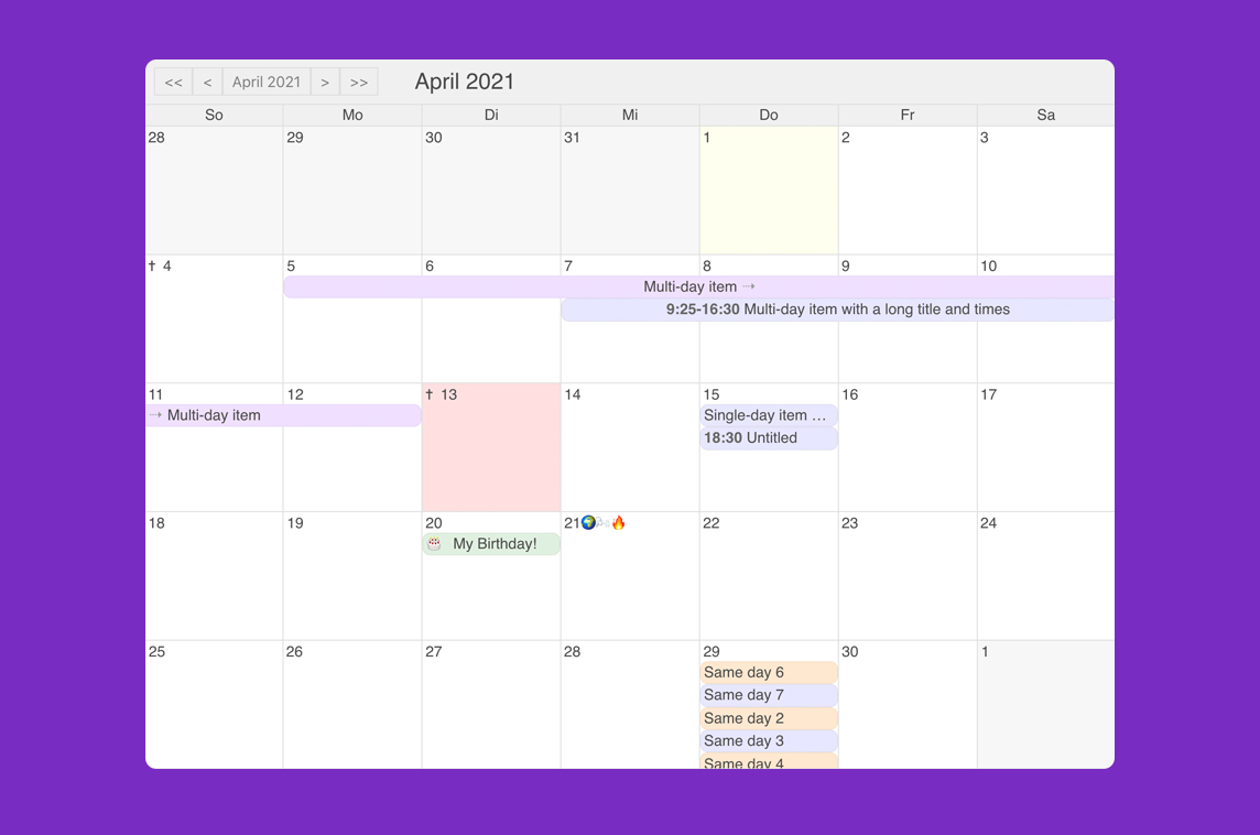 Vue Simple Calendar