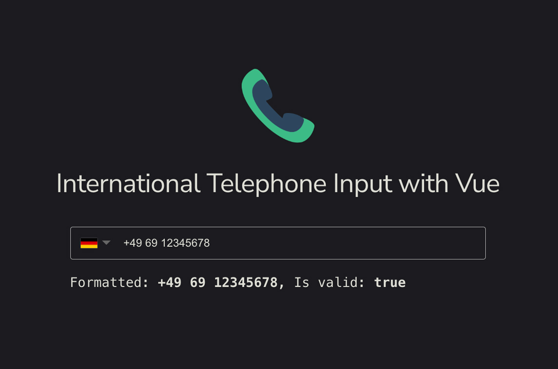 Vue Tel Input