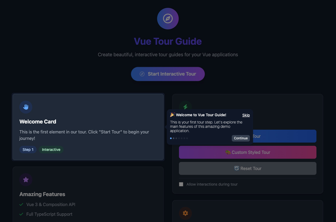 Vue Tour Guide