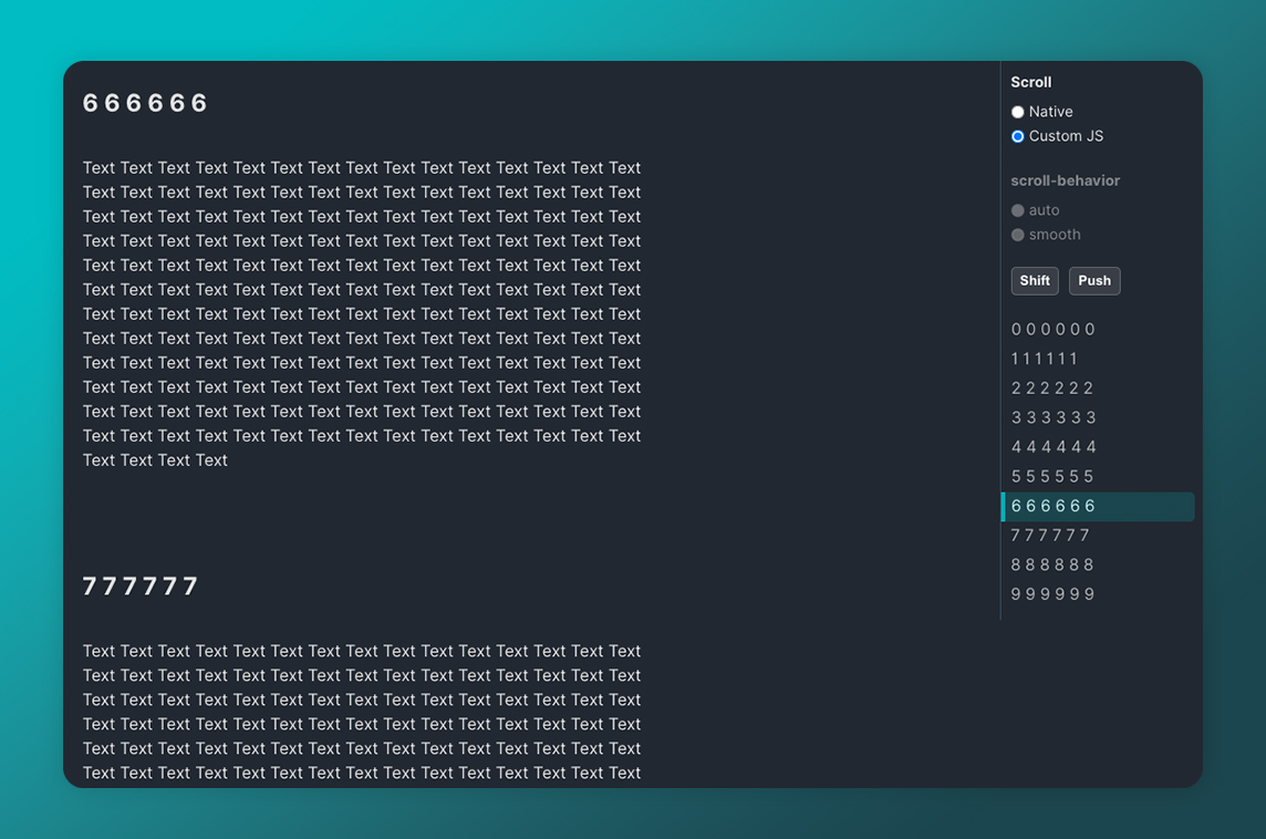 Vue Use Active Scroll