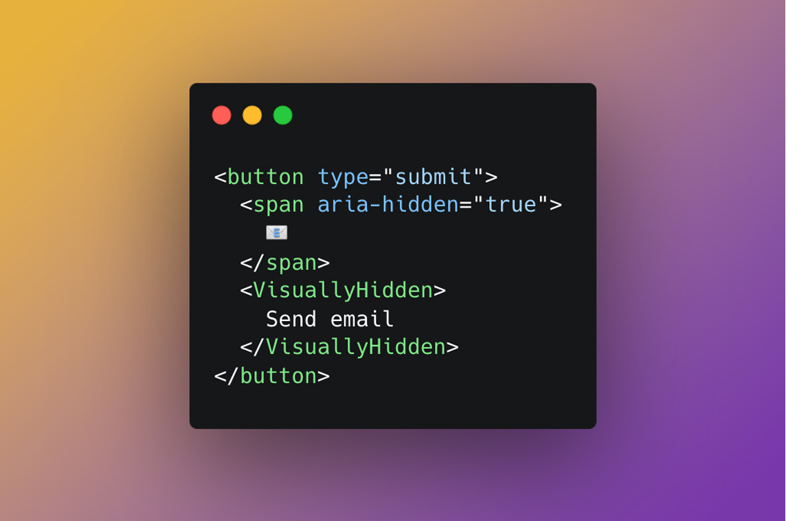 Vue Visually Hidden