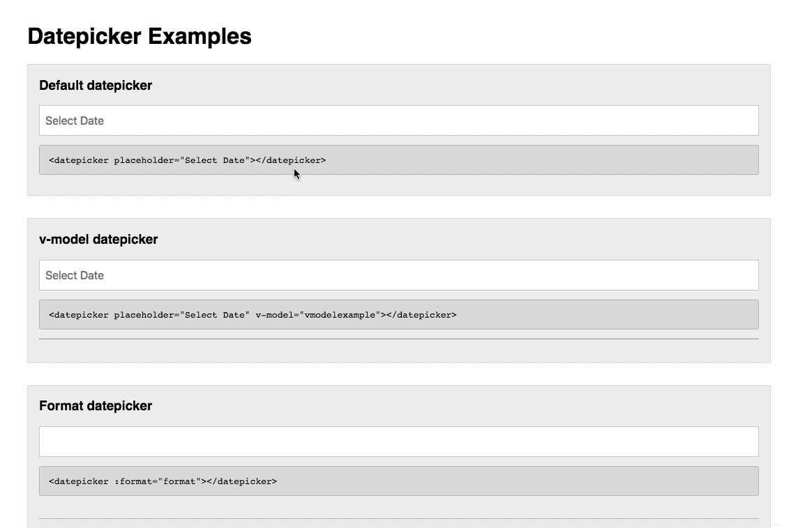 vuejs-datepicker