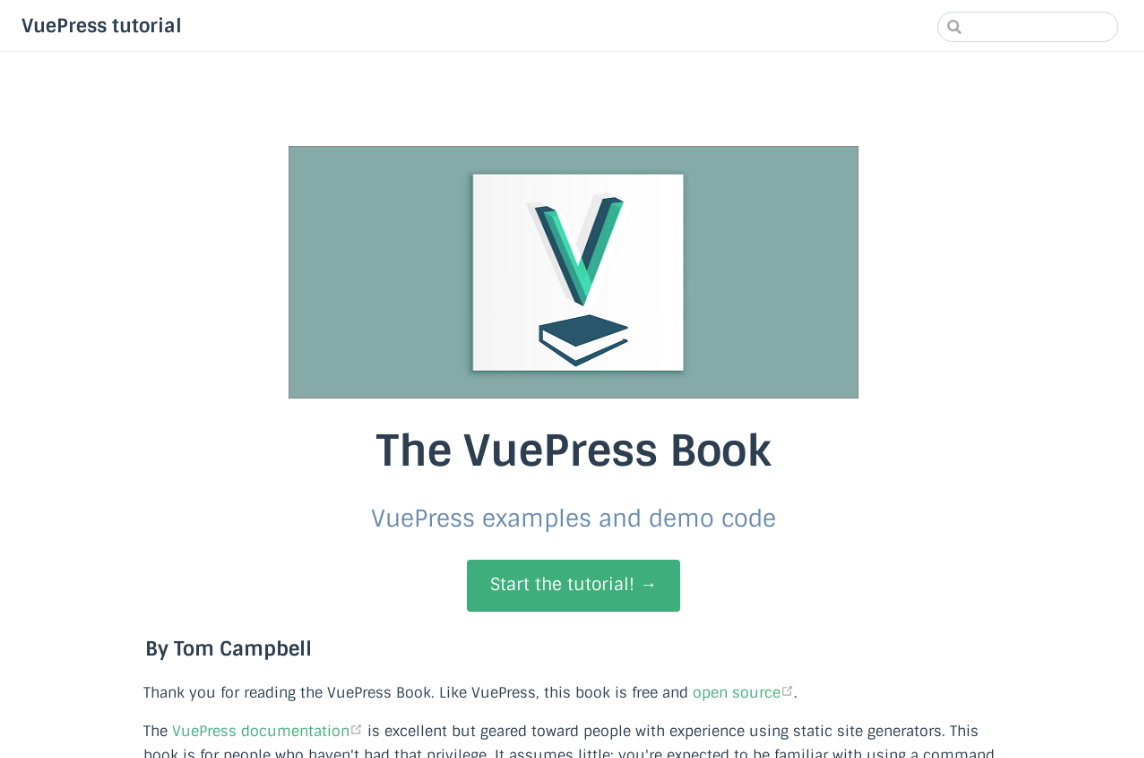 Vuepress Book